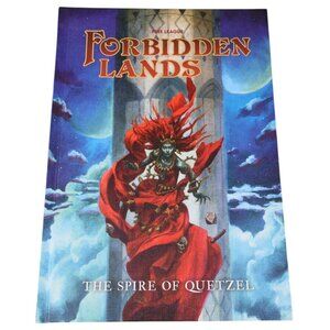 Forbidden Lands: The Spire of Quetzel Hardcover Adventure Module Free League
